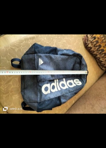 Adidas Baskılı Gri-Mavi Sırt Çantası - Görsel 5