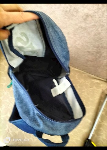 Adidas Baskılı Gri-Mavi Sırt Çantası - Görsel 2