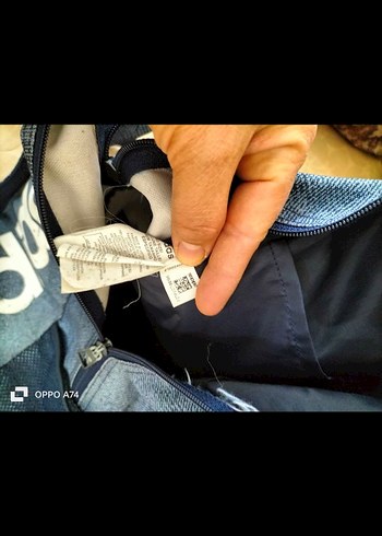 Adidas Baskılı Gri-Mavi Sırt Çantası - Görsel 8