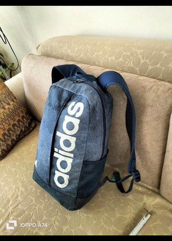 Adidas Baskılı Gri-Mavi Sırt Çantası - Görsel 9