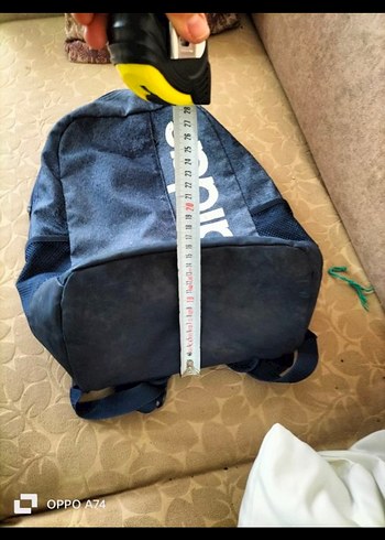 Adidas Baskılı Gri-Mavi Sırt Çantası - Görsel 4