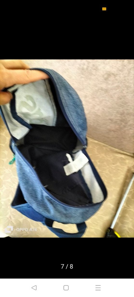 Adidas Baskılı Gri-Mavi Sırt Çantası - Görsel 2