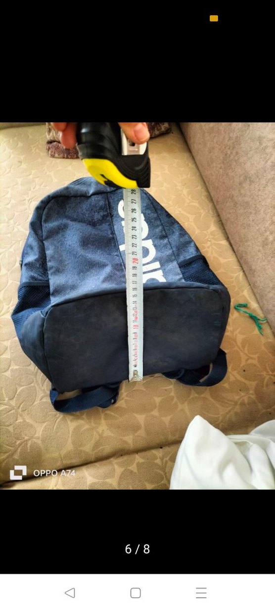 Adidas Baskılı Gri-Mavi Sırt Çantası - Görsel 4