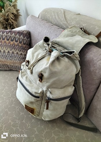 KANVAS kumaş tactica sırt l çanta - Görsel 9