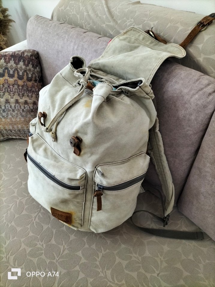 KANVAS kumaş tactica sırt l çanta - Görsel 5