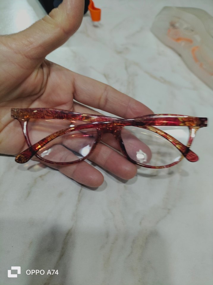 Şeffaf Renkli  Kadın Gözlüğü - Görsel 5