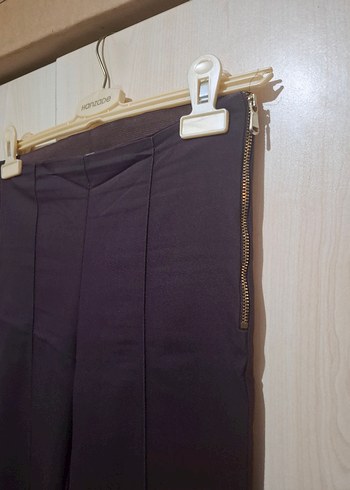 bordo Kumaş Kadın Pantolon - Görsel 2