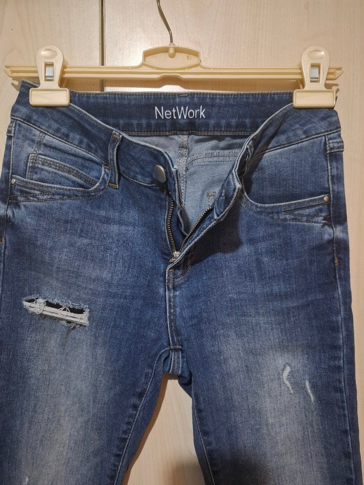 NetWork Kadın Lacivert Yırtık Detaylı Jean - Görsel 2