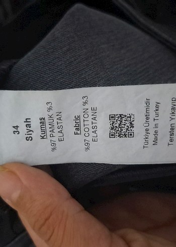 Siyah Kadın Denim Normal Kesim Kot Pantolon - Görsel 4