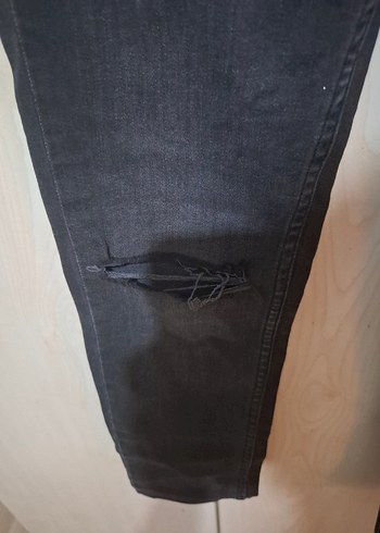Siyah Kadın Denim Normal Kesim Kot Pantolon - Görsel 2