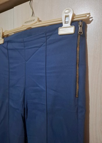 Kadın Lacivert Midi Denim Pantolon - Görsel 2