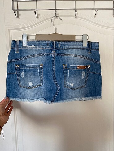 29 Beden mavi Renk Home Store Jean Mini Etek