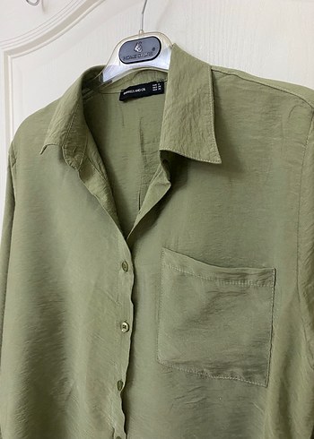 Yanları Büzgü Detay Uzun Salaş Gömlek - Görsel 3