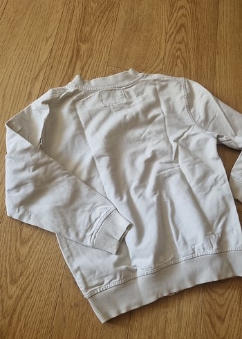 8 Yaş Beden Okyanus Koleji Erkek/Kız Çocuk Fermuarlı Uzun Kollu Sweatshirt