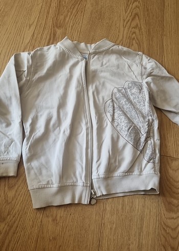Okyanus Koleji Çocuk Beyaz Fermuarlı Sweatshirt