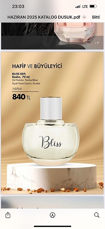Farmasi bliss parfüm