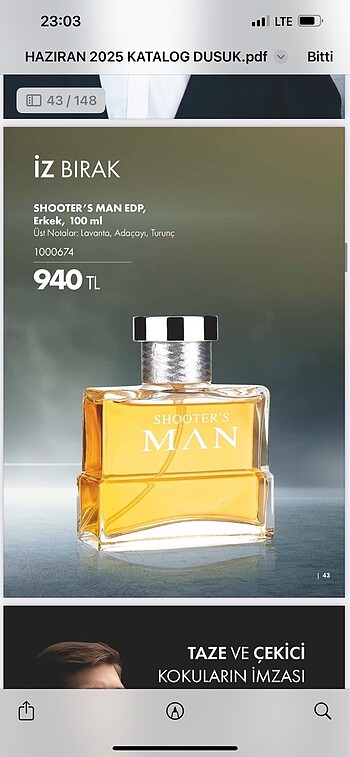 Farmasi Man erkek parfüm