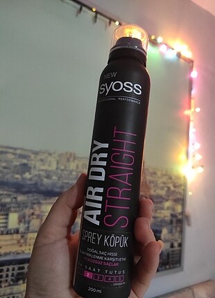 Syoss düzleştirici sprey köpük 200ml pürüzsüz saçlar