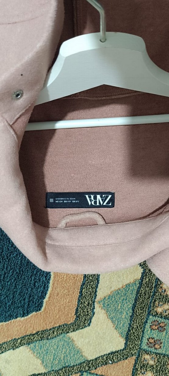 Pembe Oversize Midi Kadın Kaban - Görsel 5