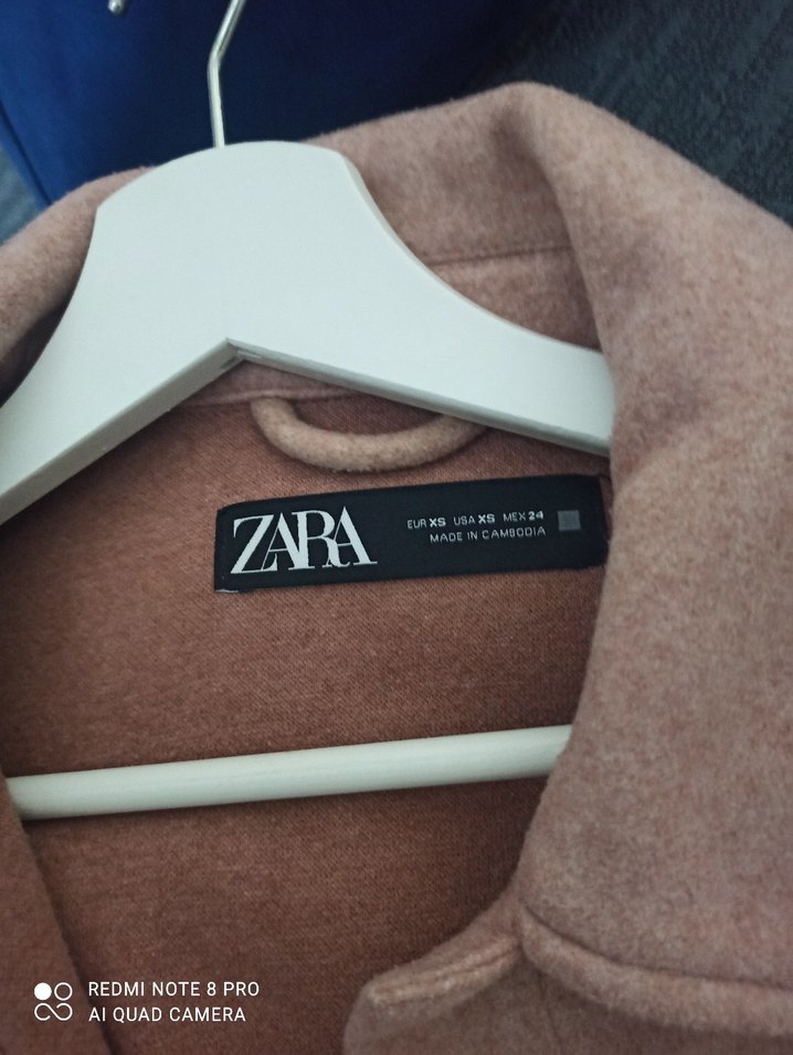 Pembe Oversize Midi Kadın Kaban - Görsel 4