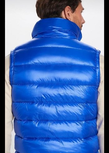 Parlak Mavi Erkek Yelek Fermuarlı TUDORS - Görsel 2