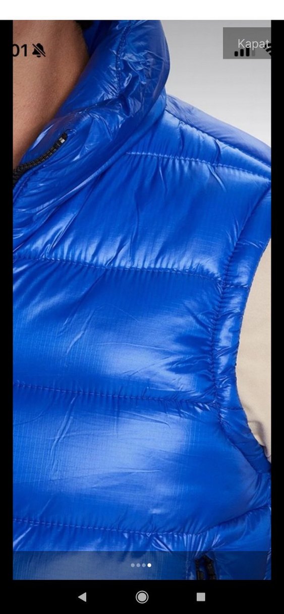 Parlak Mavi Erkek Yelek Fermuarlı TUDORS - Görsel 4