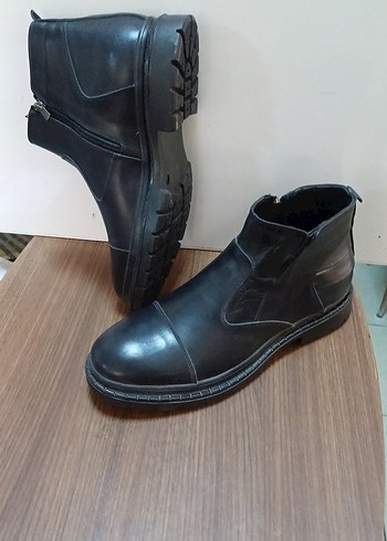 44 Beden siyah Renk Siyah Tokalı Erkek Kauçuk Bot