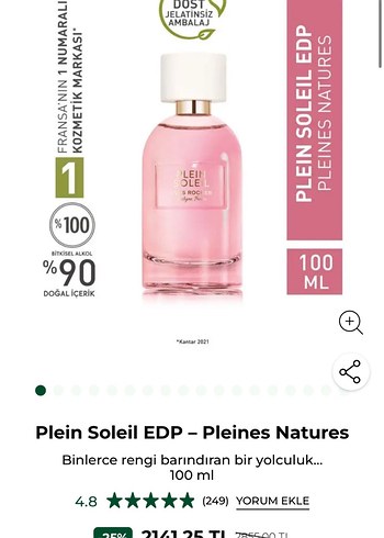 Yves Rocher Plein Soleil Kadın Parfüm Seti - Görsel 2