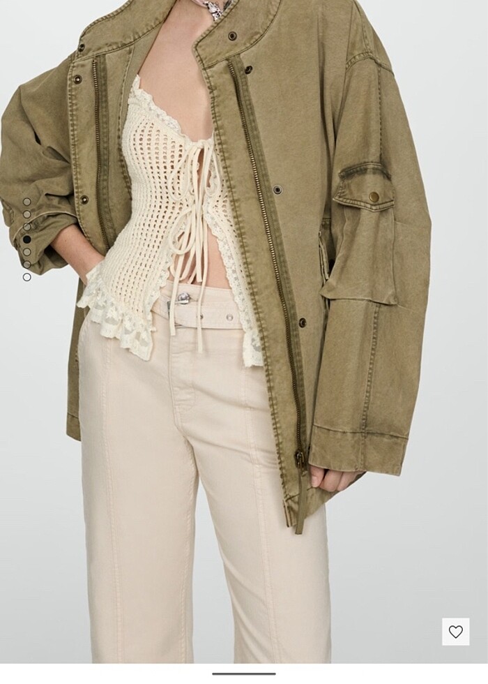 Beli dönük kemerli slouchy bej krem dikişli mom fit jean pantolo - Görsel 4