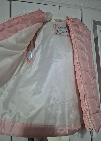 Kız Çocuk Pembe Fermuarlı Yelek - Görsel 2
