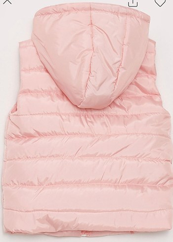 Kız Çocuk Pembe Fermuarlı Yelek - Görsel 8