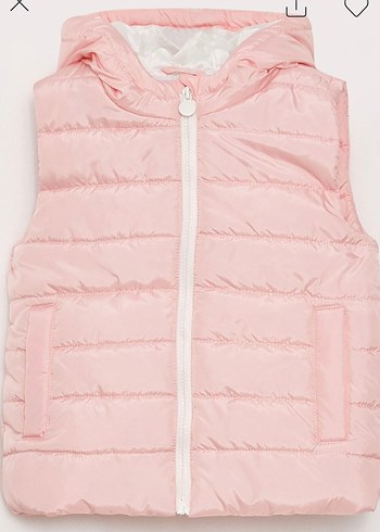 Kız Çocuk Pembe Fermuarlı Yelek - Görsel 7