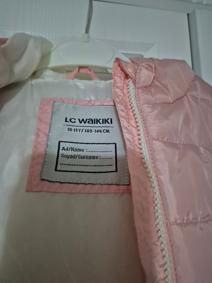 Kız Çocuk Pembe Fermuarlı Yelek - Görsel 3