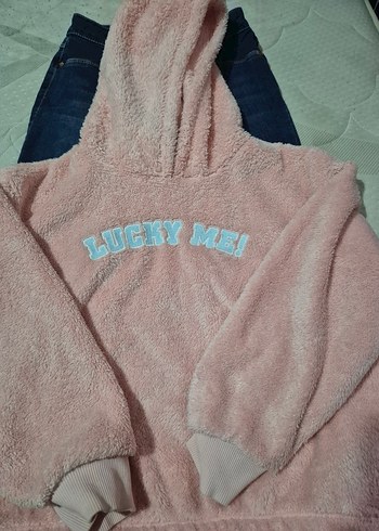 Düğmeli Mavi Kıs Çocuk Denim Pantolon - Görsel 6