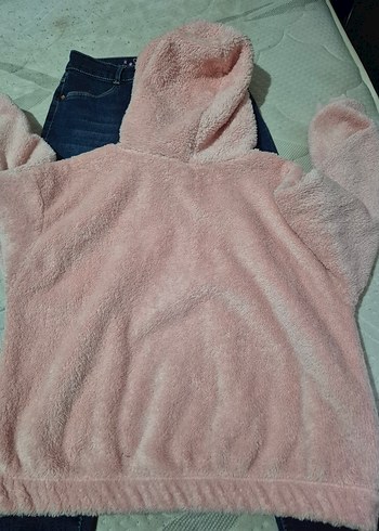 Düğmeli Mavi Kıs Çocuk Denim Pantolon - Görsel 7