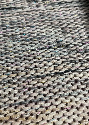 Bohem Gri Kadın Triko Hırka - Görsel 9