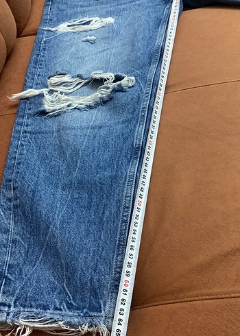 Sokak Stili Erkek Bol Kesim Denim Pantolon - Görsel 8