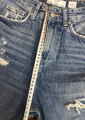 Sokak Stili Erkek Bol Kesim Denim Pantolon - Görsel 7