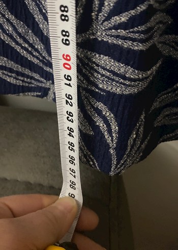 Lacivert Kare Yaka Pilili Midi Elbise - Görsel 5