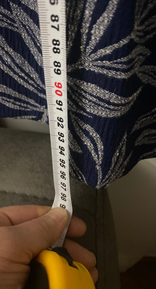 Lacivert Kare Yaka Pilili Midi Elbise - Görsel 5