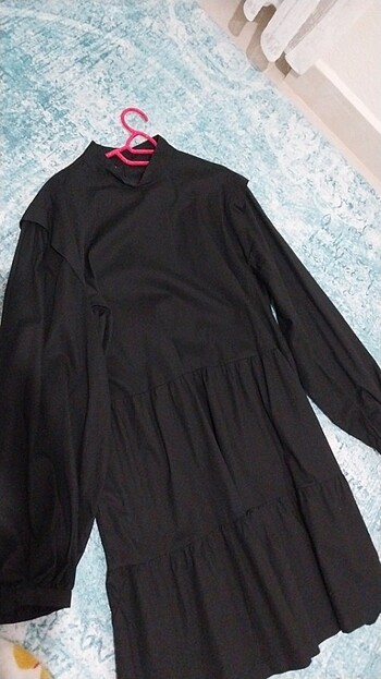 LC Waikiki Siyah tunik elbise 