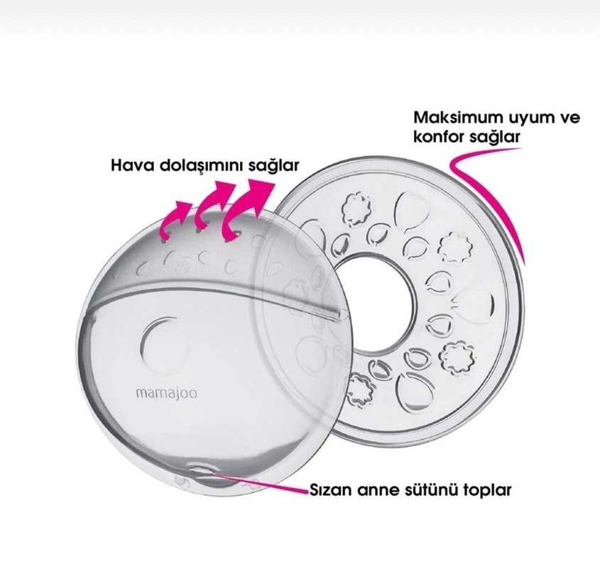 Mamajoo Göğüs Kalkanı Seti 2'li Pink - Görsel 2