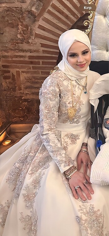 s Beden beyaz Renk Abiye