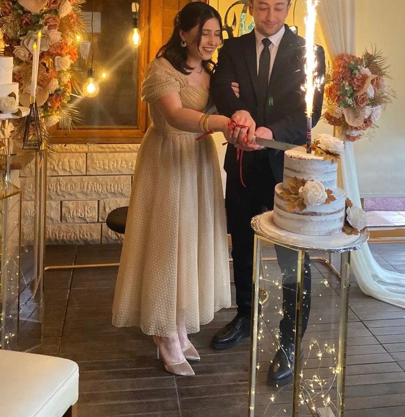 Düşük kol midi abiye - Görsel 4