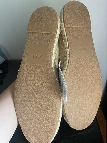 37 Beden camel Renk ZARA HAYVAN BASKILI ESPADRİL