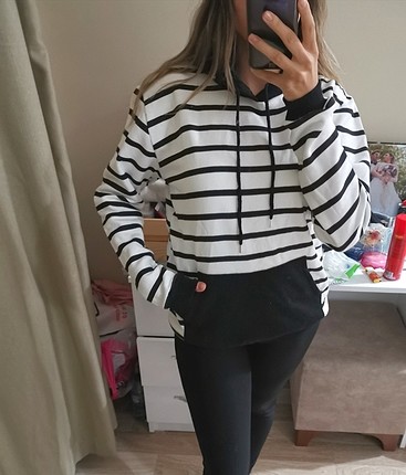 Çizgili Sweatshirt 
