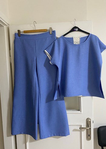 Mavi Mini Denim Kadın Kumaş Pantolon