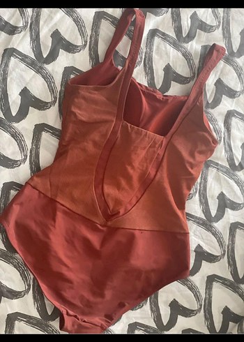 Kırmızı Çizgili İnce Askılı Kadın Mayo - Görsel 3