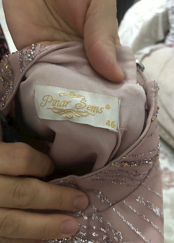 Pınar şems marka kapalı tesettür elbise abiye - Görsel 5