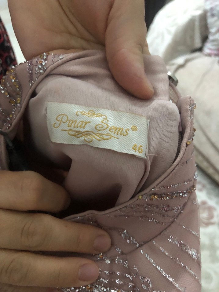 Pınar şems marka kapalı tesettür elbise abiye - Görsel 5